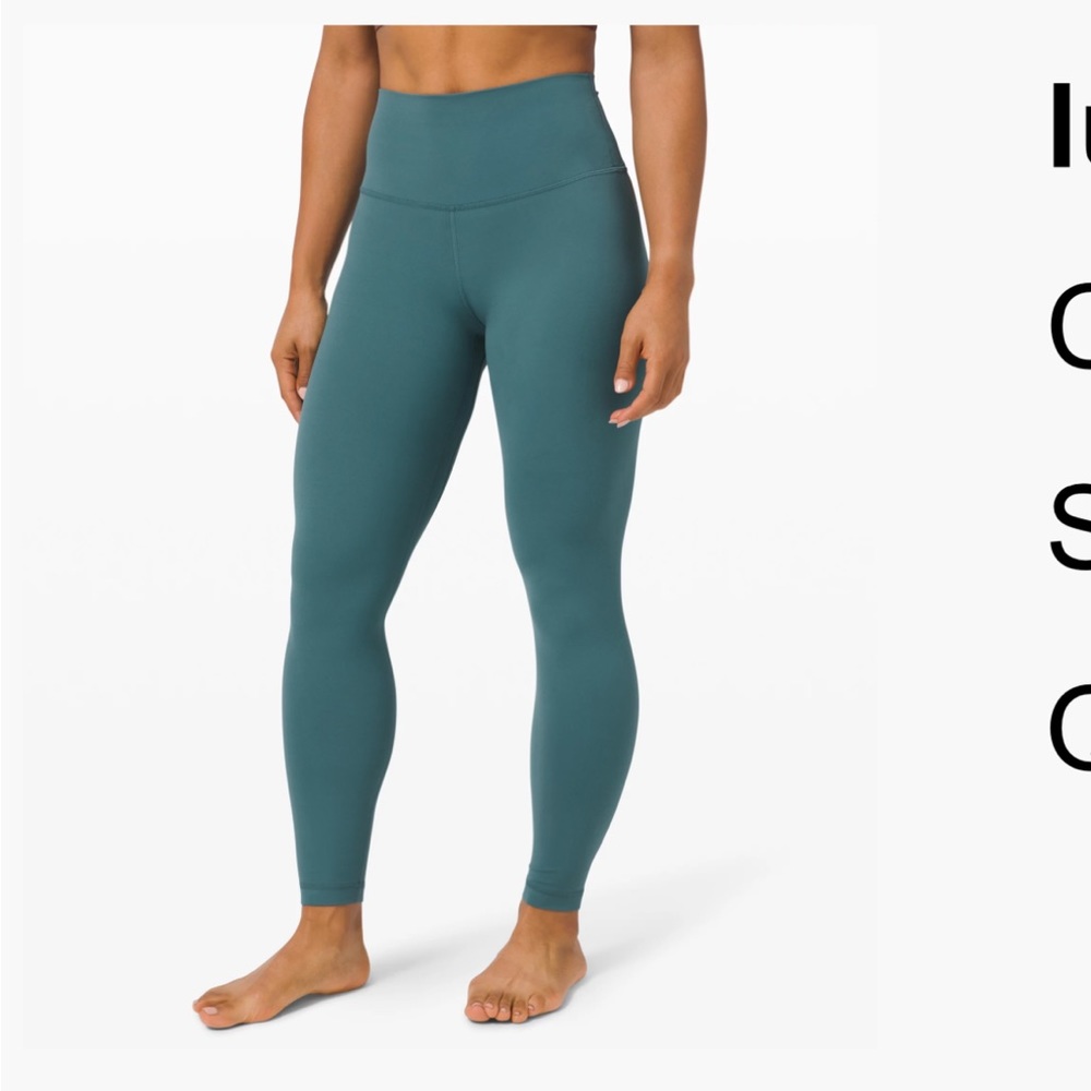 Lululemon allign pant 25 inch size 6 in good condition